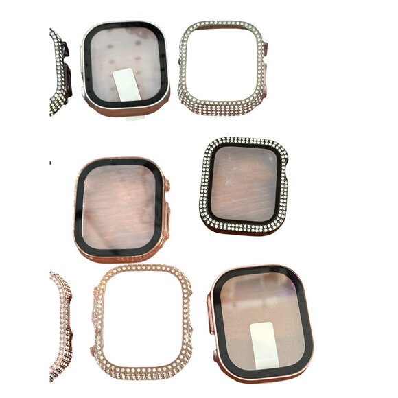 Assorted Apple Watch Cases Bands Compatible 40mm/44mm/45mm Rhinestone Plain main image 4